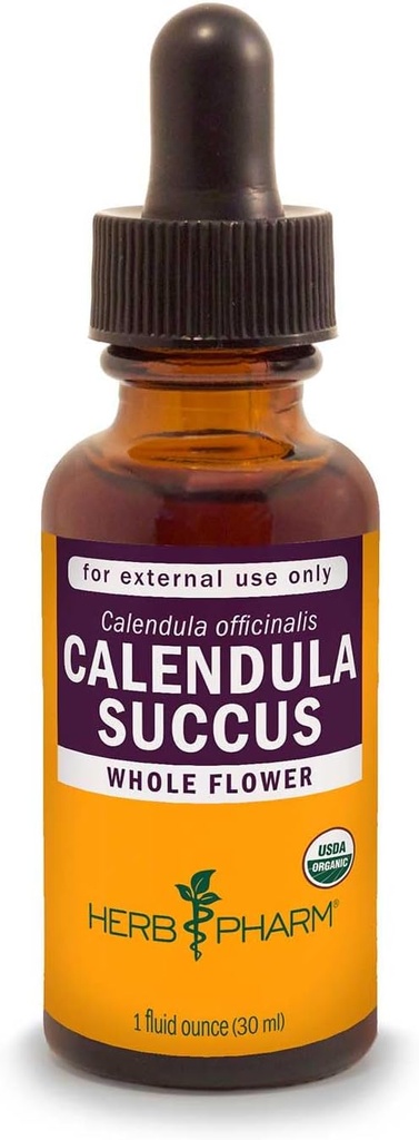 Herb Pharm Certified Biologische Calendula Succus Liquid Topical Extract voor lichte pijn ondersteuning - 1 Ounce