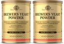 Solgar Brewer's Yeast Powder - 14 oz, Pack of 2 - Natural, Unflavored & Unsweetened - Suitable for Vegetarians - 26 Servings