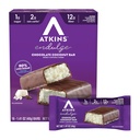 Atkins Endulge chocolat au chocolat barre aromatisée de noix de coco, traitement à faible teneur en sucre, haute en fibre, 16 comte