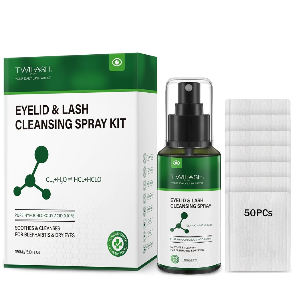 Ooglid- en wimperspray, zuiver hypochloorzuur, 150ml/5.13 fl oz 