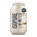 Isopure Low Carb 100% Pure Wei Isolaat Proteïne Poeder, Lactosevrij, Glutenvrij, Met Vitaminen, Vanille, 25g Proteïne Per Serving, 3 Lbs, 40 Servers (Verpakking mei Vary)