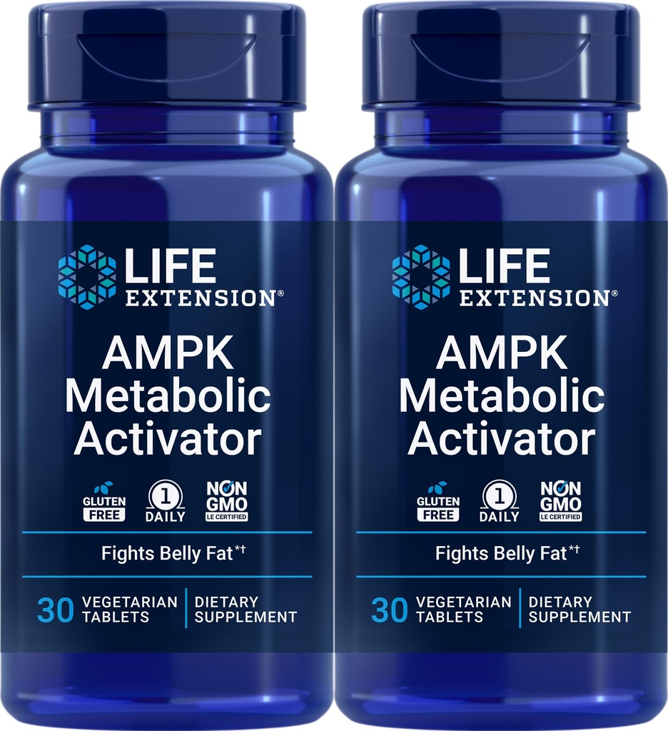 Levensverlengstuk AMPK Metabole Activator 30 tabletten (verpakking van 2)