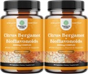 Citrus Bergamot Supplement met Citrus Bioflavonoïden - Ultimate Citrus Bioflavonoids Supplement met Citrus Bergamot Extract 1000 mg Rutin en Hesperidin voor Immunity & Heart Health Ondersteuning (2 maanden)