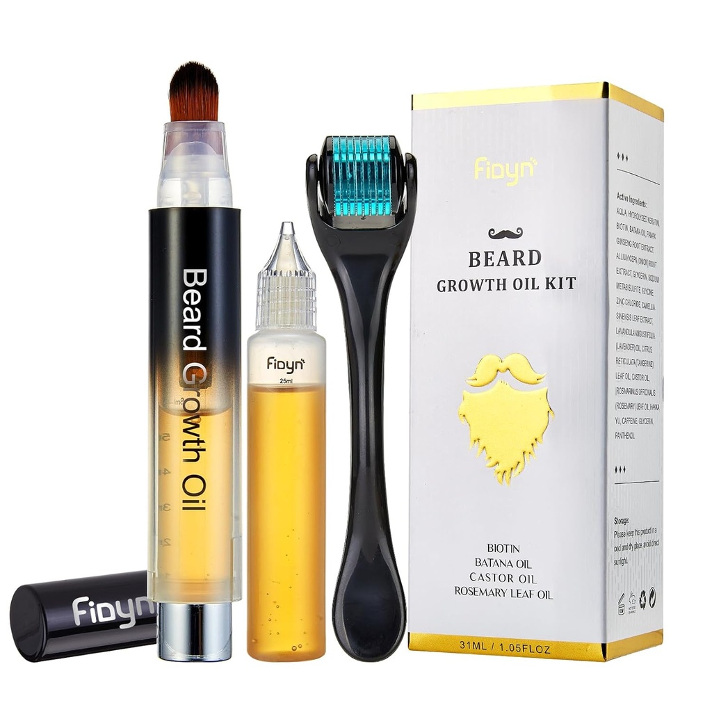 Huile de barbe - Soins naturels Facial huile de barbe Kit pour les hommes Il Boyfriend Mari