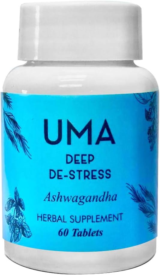 UMA Deep De-Stress Kruidensupplement 100% Biologische Ayurvedische Ashwagandha Supplement