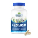 RidgeCrest Herbals ClearLungs Extra Strength, Lung naturel, Nasal Health Formula, Bronchial, Respiratoire, Sinus, Mucus Support (60 capsules, 30 Serv)