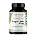 EMERALD LABS Pregnenolone 50mg - Supplément Wellness Premium pour aider la santé du cerveau, le soutien immunitaire et l'équilibre hormonal - sans gluten - 60 capsules végétales (30 jours d'approvisionnement)