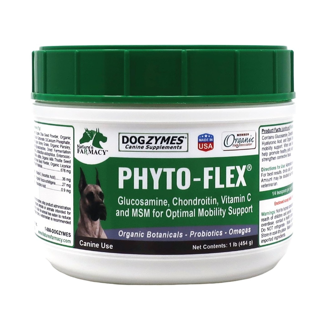 Hondzymen Phyto Flex - Glucosamine, Chondroitin, MSM en Hyaluronzuur... (1 pond)