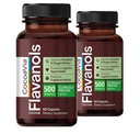 CacaoVia Cardio Health Supplement, 60 Dag, 500mg Cacao Flavanols, Ondersteuning van de gezondheid van het hart, Boost Nitrik Oxide, Bloedcirculatie, Energie, Veganistisch, Donkere Chocolade, 120 Capsules