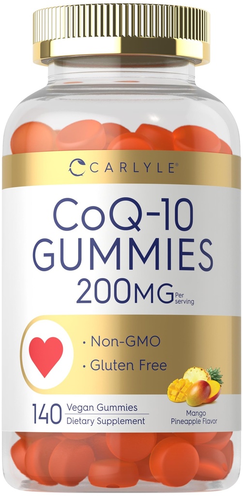 Carlyle CoQ10 200 mg Gummies 140 Tellen Mango Ananas Smaak 