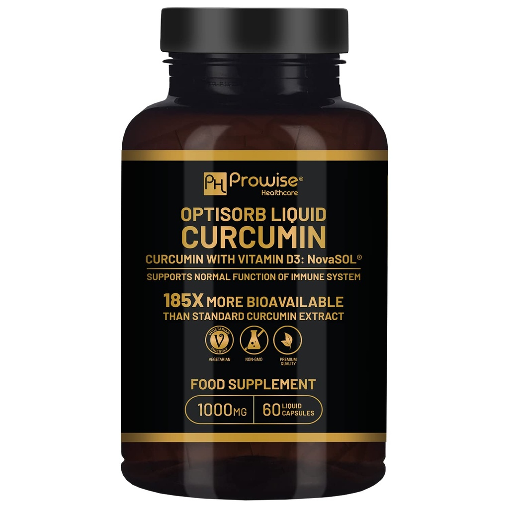 Optisorb Liquid Curcumin met vitamine D - 60 Liqcaps 
