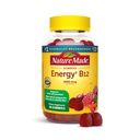 Nature Made Energy B12 1000 mcg, Dieetsupplement voor Energie Metabolisme Ondersteuning, 80 Gummies, 40 Day Supply Verpakking kan variëren