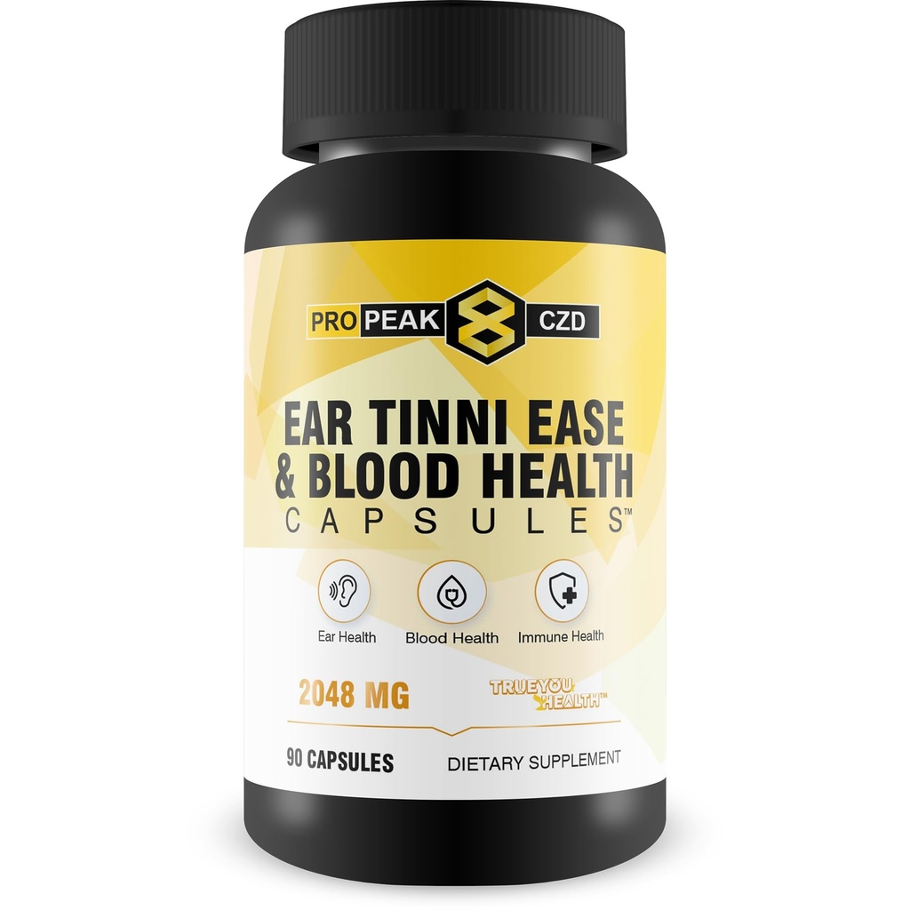 Natuurlijke Tinnitus Relief Ear Tinnie Ease Immune Boost - Onze beste Tinnitus Relief voor Ringing Ears Immuun Ondersteuning Supplement - Blood Booster - Oorgezondheid - Immuun Boost Blood Builder Blood Health Pillen