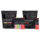 Sportonderzoek Hydrate Electrolytes Combo Pack - Suikervrij & natuurlijk met vitamines, mineralen en kokoswater - Ondersteunt Hydration - 32 Packets - Cherry Granaatappel Dominant Flavor
