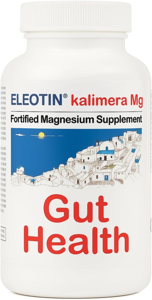 Eleotin Kalimera | Herbal Gut Health | Colon Detox and Cleanse | Regular Healthy Bowel Movement | Constipation and Bloating Relief | Celery, Aloe Vera, Alfalfa, Lingzhi Mushroom | 90 Capsules