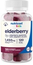 Nutricost Kids Vlierbessen Gummies (50mg) met zink & vitamine C 120 Gummies - Glutenvrij, Geen maïs siroop