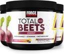 FORCE FACTOR Total Beets Energy Drink Mix 3-pack, Superfood Beet Root Powder, Nitraten om energie te stimuleren, Ondersteuning Circulatie, Bloedstroom, Nitrik Oxidatie en uithoudingsvermogen, Hart Gezondheid Supplement, 90 porties
