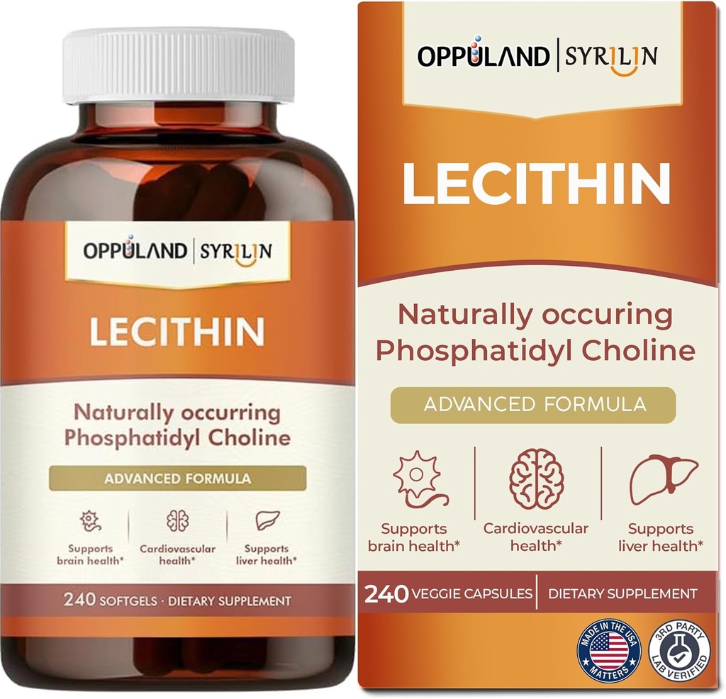 Lecithine-240 Softgels-supporte la santé cérébrale