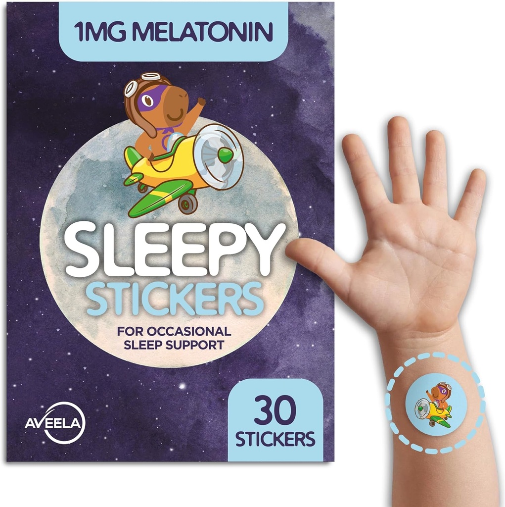 AVEELA slaappatches voor kinderen met Melatonine natuurlijke slaaphulp Ontspannen en ontspannen Patch om beter te slapen . . . . . . . .
