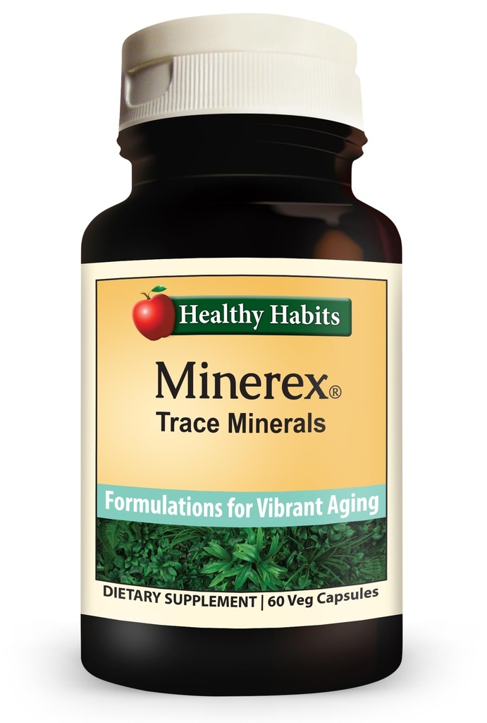 Gezonde Habits MINEREX High Potency Complete Mineral Supplement met Sentramin Plant en Sea Bed Minerals afgeleid van Senonian Vegetate 60-Count