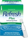 Refresh Plus Lubricant Eye Drops, Conservative Free, Single Use Containers, 30 Tellen