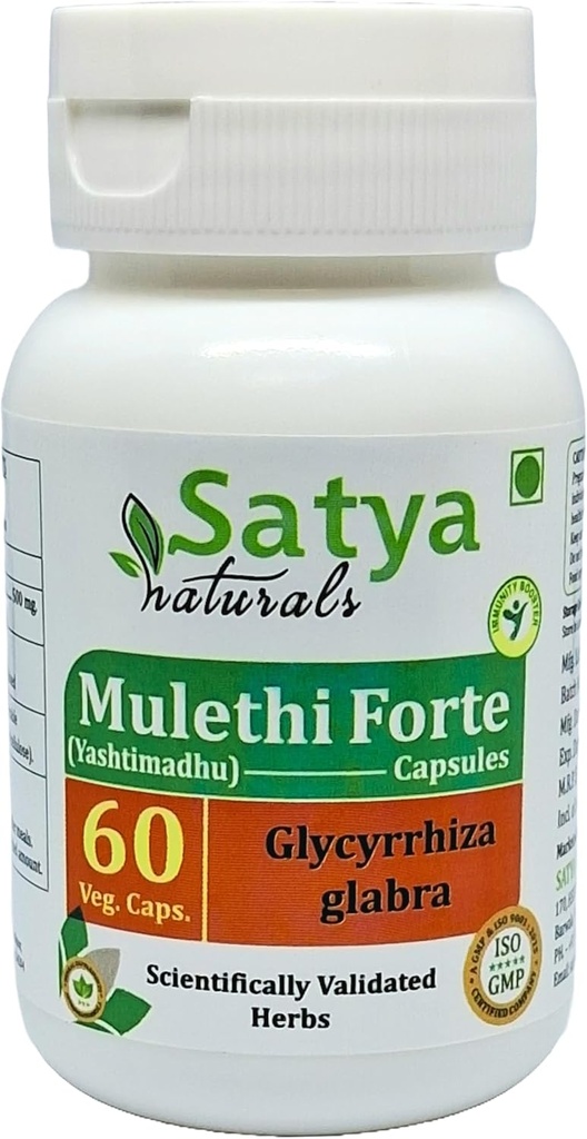 Mulethi Forte Capsules 500 mg. 60 Veg. Capsules 