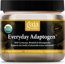 Gaia Herbs Everyday Adaptogen Powder - Helpt bij het leveren van energieondersteuning en het handhaven van gezonde stressniveaus in fysiek actief - met Maca Root, Cordyceps, Ashwagandha & More - 3,5 Oz (38-Day Supply)