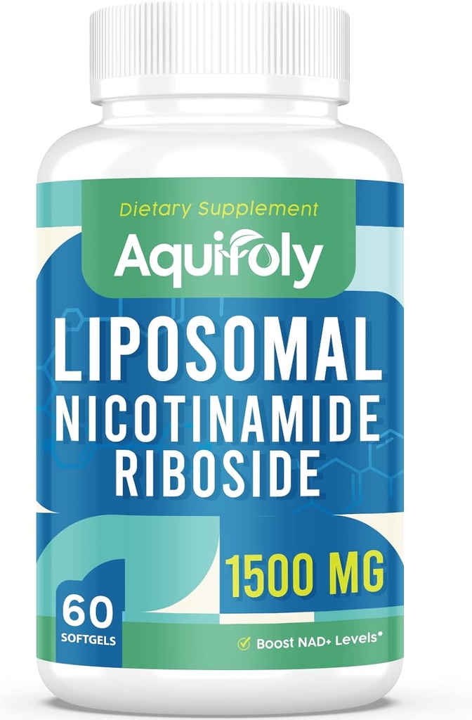 Liposomale Nicotinamide Riboside Supplement 2000 mg met TMG en Pterostilbene voor maximale absorptie, superieur aan NAD, stimulerende NAD+, Cellular Energy en Age Defense, 60 Softgels