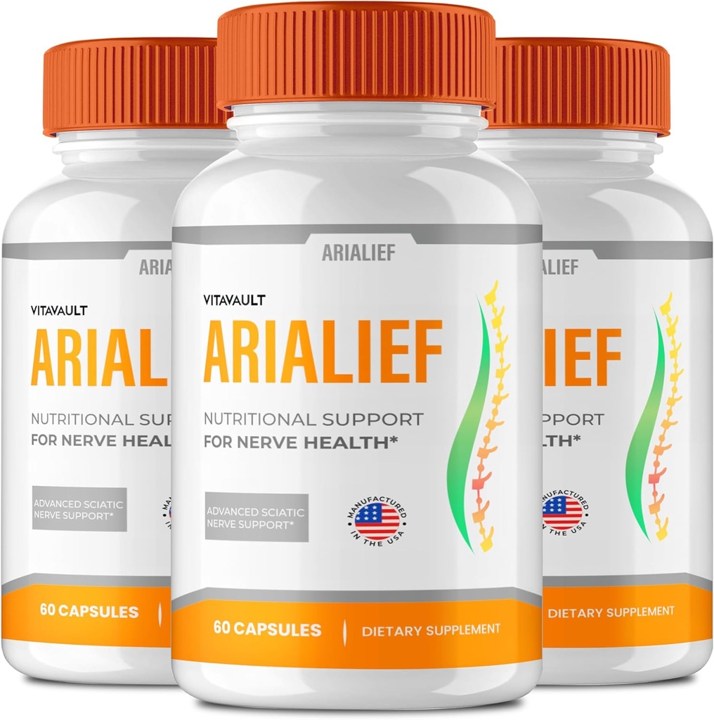 Arialief Hersensupplementen voor Geheugen en Focus Capsules, Aria LIEF Advanced Formula Brain Health Support Pillen Maximale sterkte Nootropics Arialief Alle Natuurlijke Ondersteuning Pillen Reviews (3 Pack)