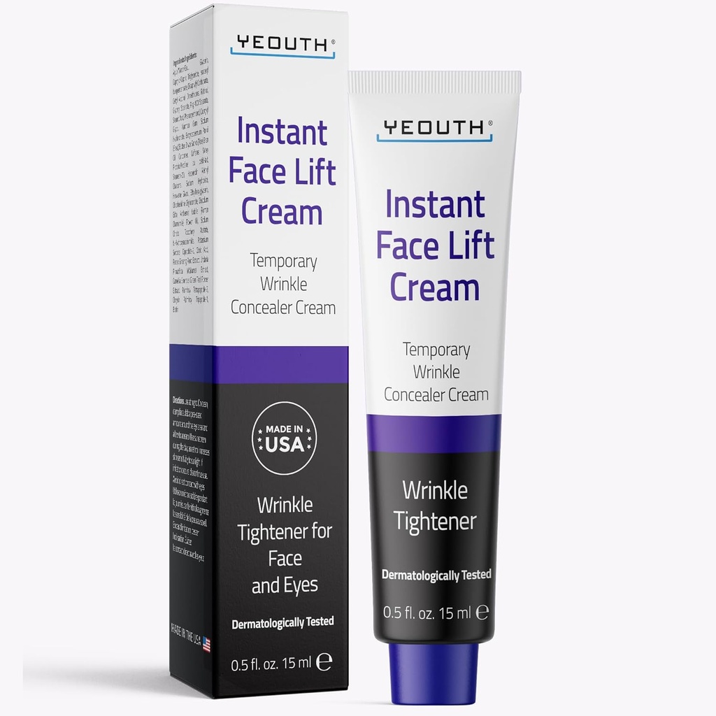 YEOUTH Instant Face Lift Cream, tijdelijke huidaanscherping onder oogcrème voor vrouwen, aanscherping en optillen Concealer 15ml