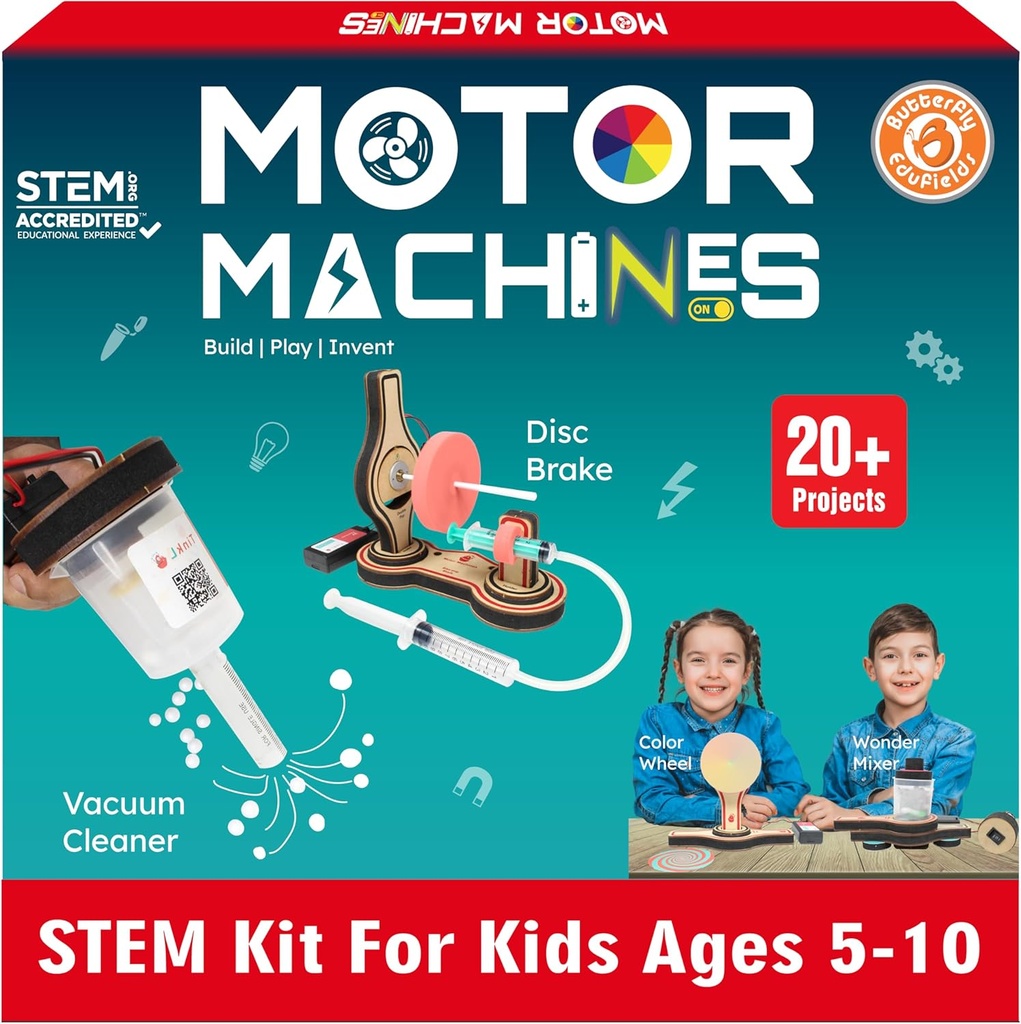 Butterfly EduFields 20in1 STEM-projecten Kit voor kinderen Leeftijdsleeftijd 5-7 6-8 8-10 