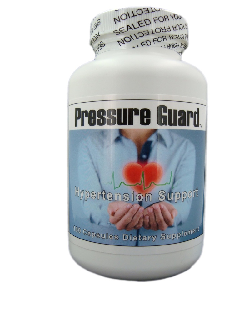 Pressure Guard - De volledige natuurlijke hypertensie supplement ter ondersteuning van gezonde bloeddrukniveau met een unieke kruidenformulering. 180 Vegan Capsules, Trots gemaakt in de VS.