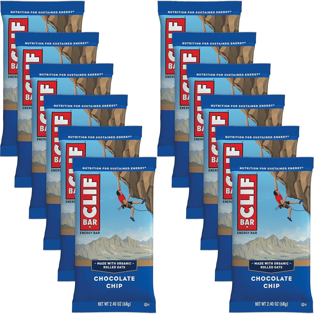 Bar Clif Cool Mint Chocolat 70% biologique (12x2.4oz)