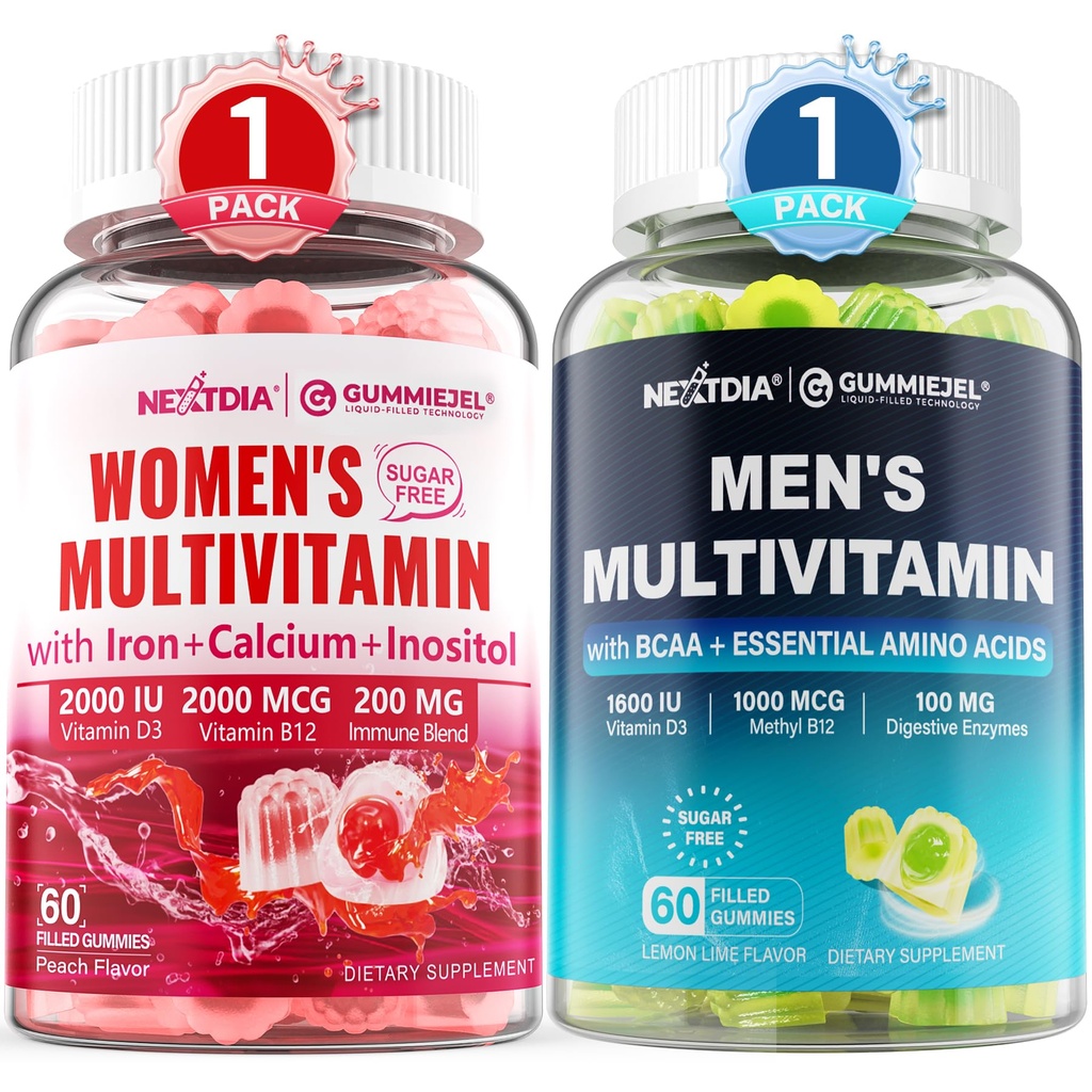 Heren Multivitamine Gummies 60 Tel + Vrouwen Multivitamine Gummies 60 Tellen