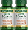 De Bounty Super B Complex van de natuur met vitamine C & Folic Acid, Immune & Energy Support, 150 tabletten - Verpakking van 2