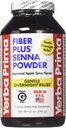 Yerba Prima Fiber Plus Senna Powder, 12 Ounce - voor korte termijn gebruik om de regelmaat te herstellen, Verbeterde Apple Spice Flavor, Stevia Gezoet, Biedt een zachte overnachting verlichting