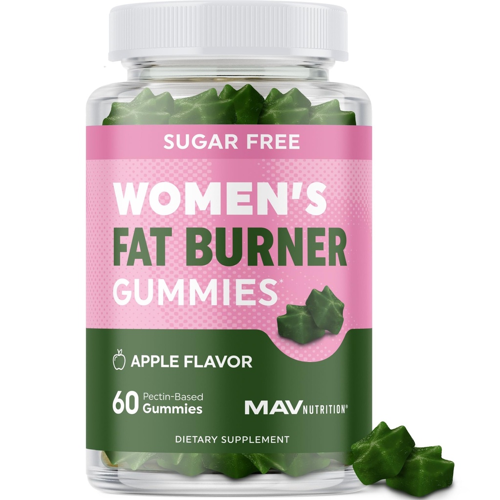Vrouwen: Fat Burner Gummy's voor gewichtsverlies Groene thee, Green Coffee Bean, Garcinia Cambogia & Ketones 
