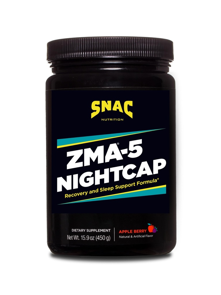 ZMA®-5 Nightcap Rapid Recovery Sleep Supplement Drink Mix avec 5-HTP - Zinc & Magnésium soutenir un système immunitaire sain, 450 Grams