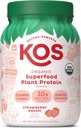 KOS Limited Edition Plant Protein Powder, Strawberry Dream - Biologische Pea Protein Blend, Vegan Superfood Rijk aan vitamines en mineralen voor vrouwen en mannen - Made Without Dairy, Soy, Gluten - 24 Servers