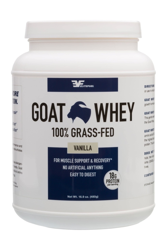 Geit Whey Protein Grass-Fed van Pastured Goats- Natural Vanilla