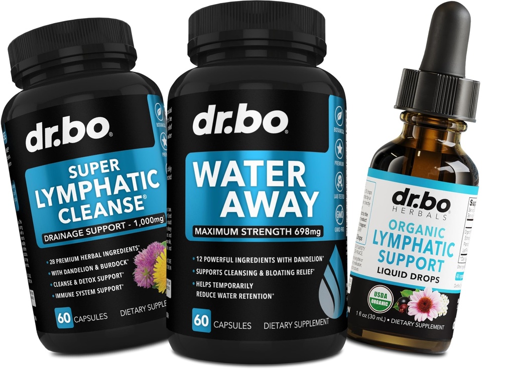 Water pillen Diuretica & Lymfatische Drainage Supplementen - Natural Away Pillen Waterretentie & Organic Lymphatische Ondersteuning Liquid Drops Cleanse - Fluid & Lymph System Support Supplement Detox