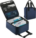 Sac de rangement Beautyflier Nez Cleaner, étui de sécurité de voyage pour système d'irrigation nasale Navage, étui de transport de pot Neti portable de comptoir Caddy, sac de nettoyage du nez protecteur avec sangle de poignée (Bag seulement)