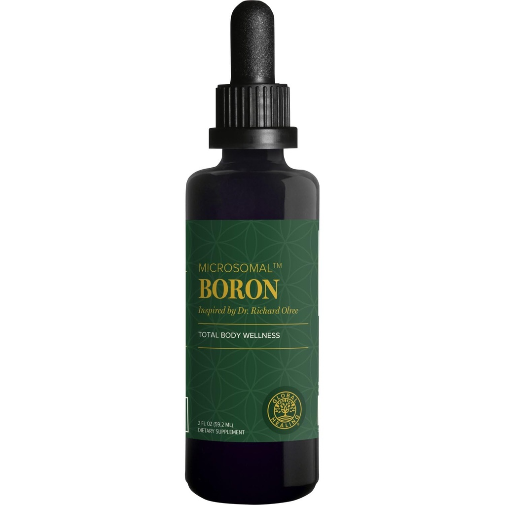 Global Healing Center - Boron Supplement for Men and Women - More Bio available Than Liposomal for Bone Health, Metabolisme, and Enhanced Magnesium Absorptie, 5 mg (2 Oz)