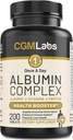 Une fois par jour complexe d'albumine - Albumine blanche d'oeuf, protéines de lactosérum, gelée royale, acides aminés essentiels - 200 comprimés