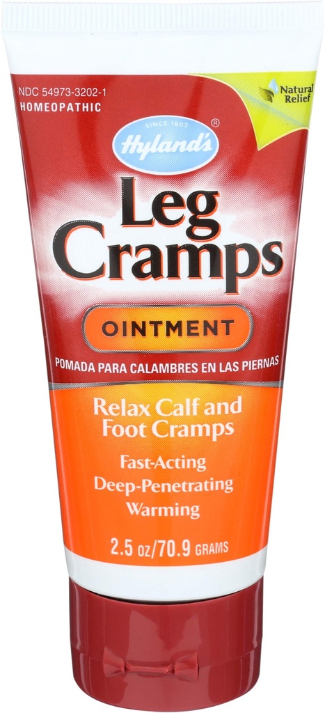 Hyland's Leg Cramps Ointment, Arnica Gel Leg Relief, Relief naturel de Calf, Leg and Foot Cramp, 2,5 oz