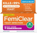 FemiClear Gentle Relief Formula 2 Day Infection Treatment, Gentle Formula for More Sensitive Individus, All-Natural Ingredients Ointment + External Ditch Relief Ointment, Produits de soins féminins
