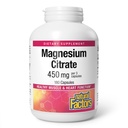 Natural Factors, Magnesium Citrate 150 mg, Muscle and Heart Health Formula, 180 Capsules