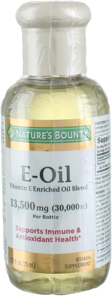 Bounty Vitamine E-Oil van de natuur 30.000 IE (topaal of oraal), 2,5 ounces (3)