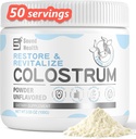 Poudre de supplément de colostrum pour les humains - Supplément de colostrum biologique pour Gut Health, Beauty et Immune Support - Non aromatisé (73 portions)