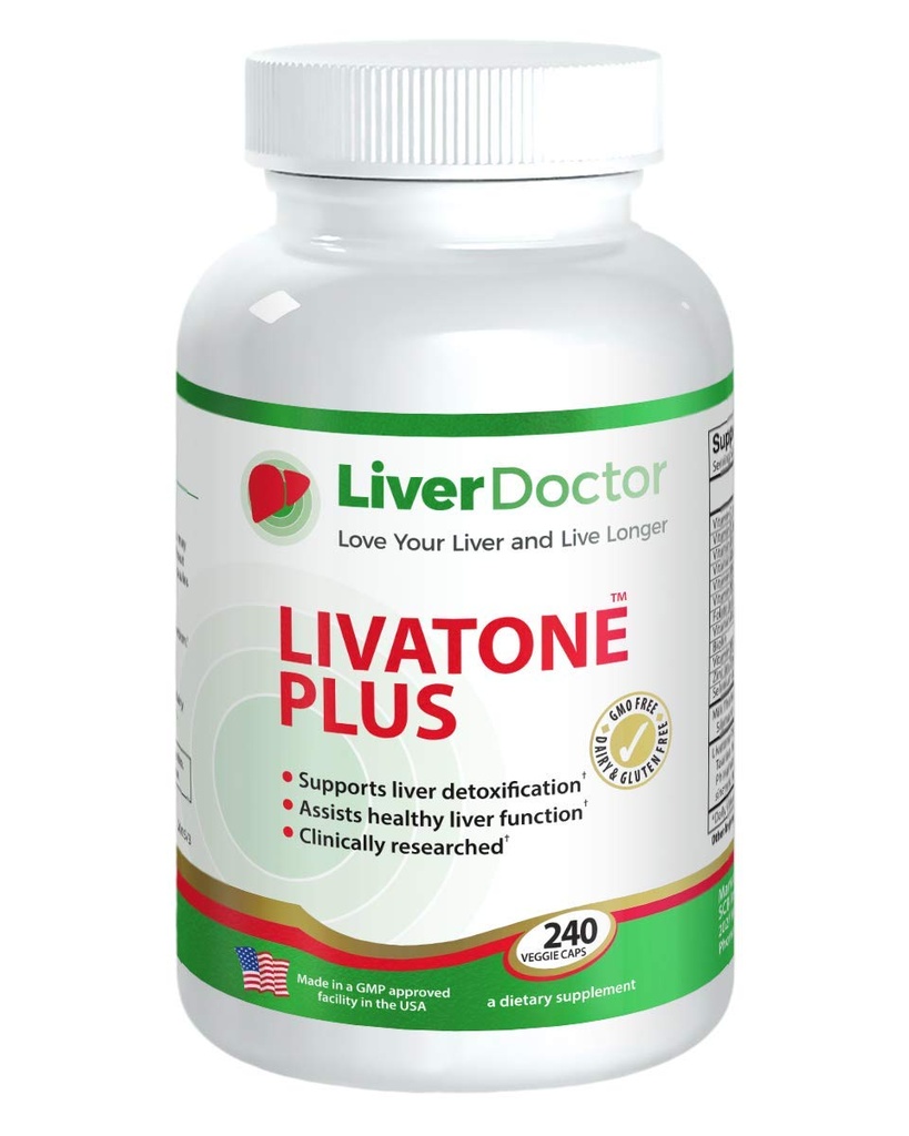 Plus Liver Detox Capsules Lever Reiniging en Detox Pillen met Milk Thistle en Antioxidanten (240 Tel)